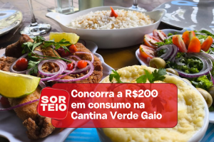 [RESULTADO SORTEIO] Concorra a R$200 em consumo no Cantina Verde Gaio