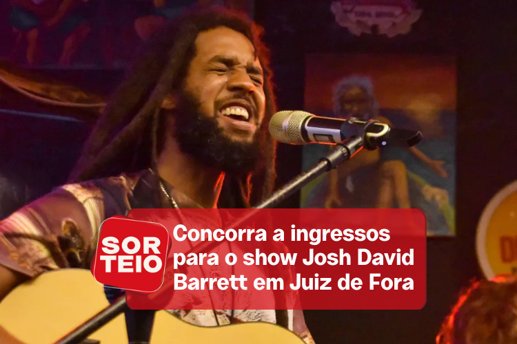 [RESULTADO SORTEIO] Concorra a ingressos para o show de Josh David Barrett em JF