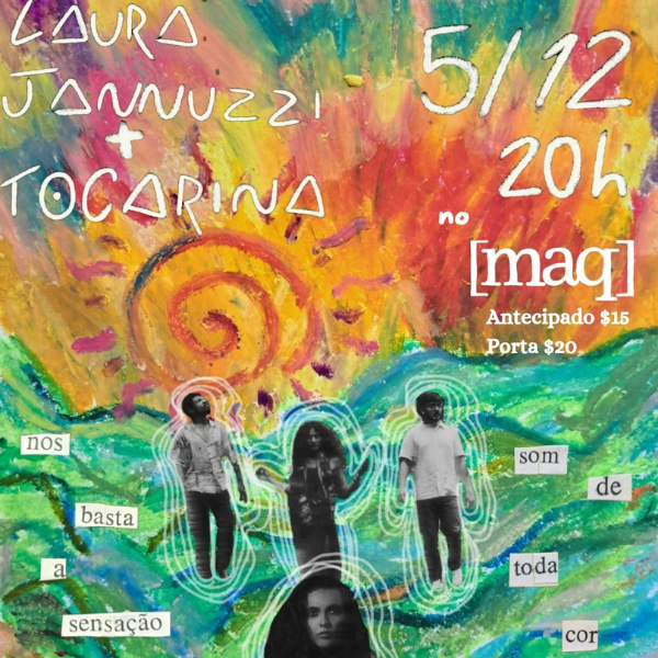 Laura Januzzi e Tocarina no Maquinaria | Foto: reprodução Instagram/@omaquinaria