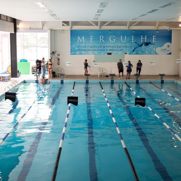 A Fibratech oferece uma estrutura de primeira para natação (Foto: Roberta Vale/Zine Cultural)