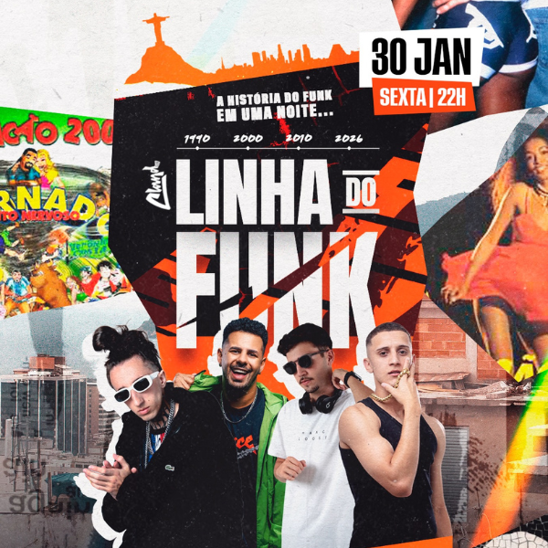 Agenda Cland Club: Linha do Funk | Foto: reprodução