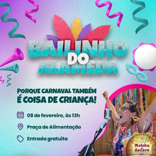 Bloco Meleka de Jacaré no Bailinho do Alameda