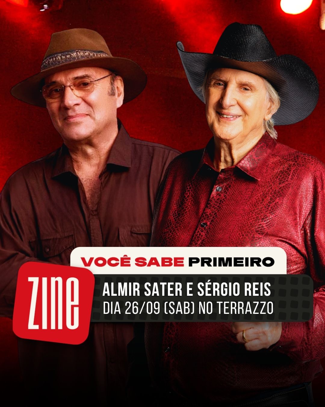 Almir Sater e Sérgio reis em Juiz de Fora