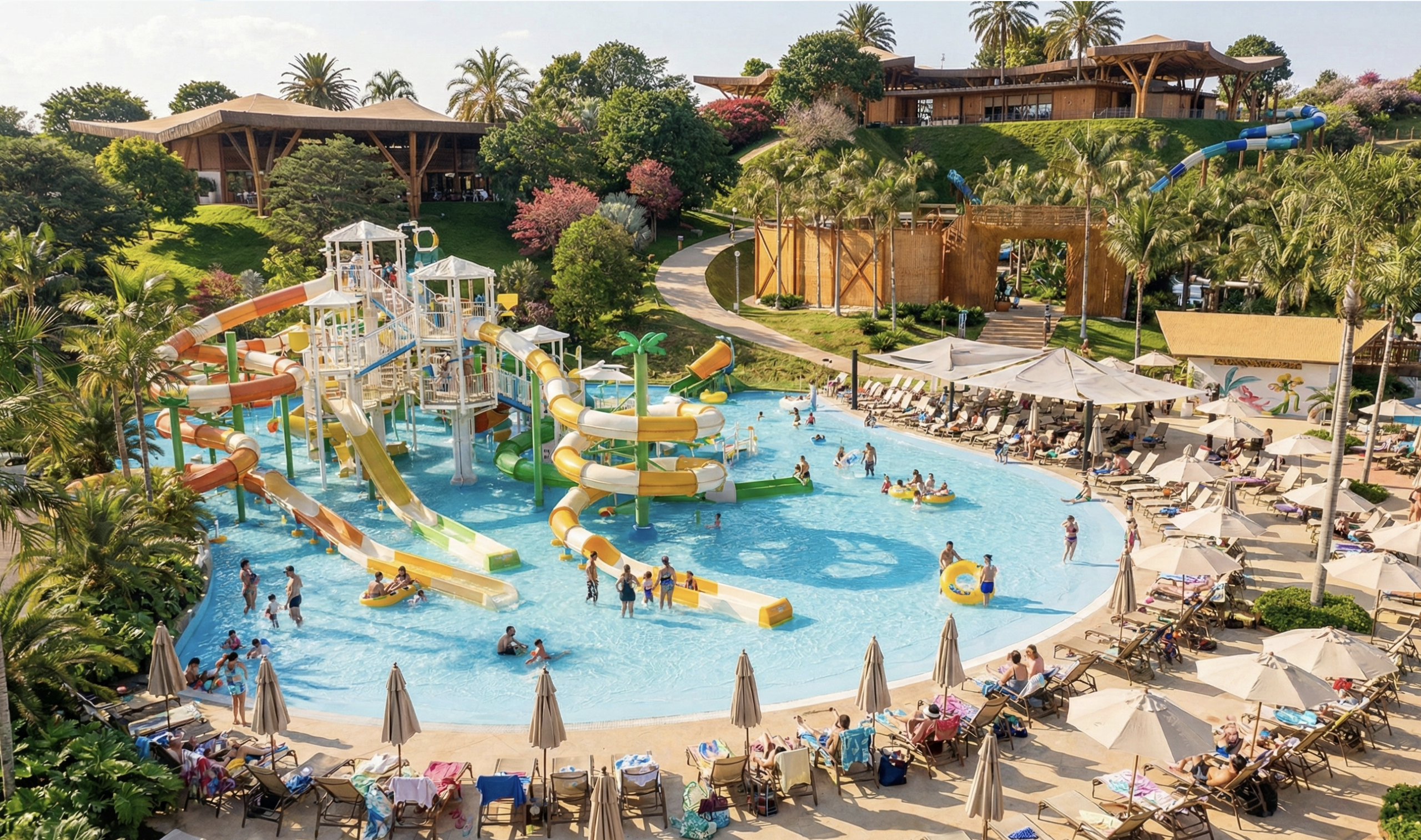 Aproveite o bar sem sair da piscina. (Foto: divulgação)