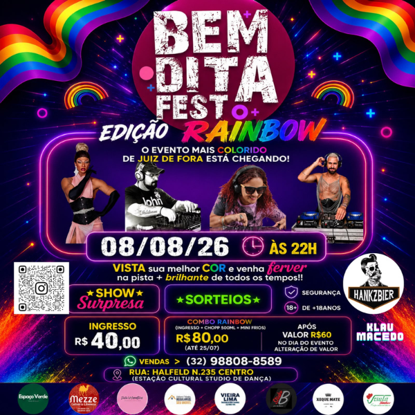 Bemdita Festa em JF | Foto: reprodução Instagram