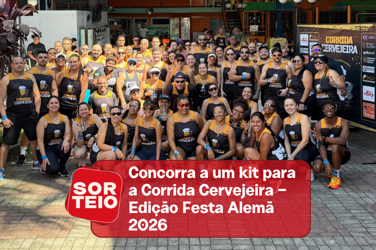 [SORTEIO] Concorra a um kit para a Corrida Cervejeira – Edição Festa Alemã 2026