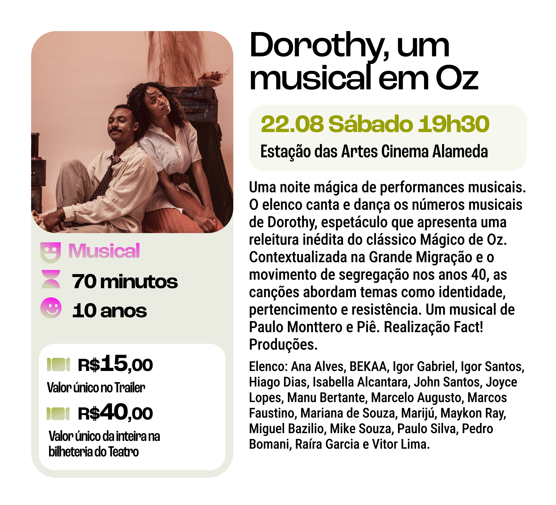 Teatro musical "Dorothy, um musical em Oz"