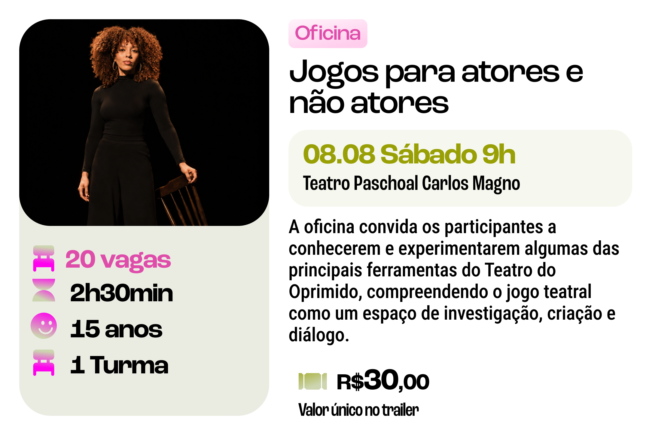 Oficina " Jogos para atores e não atores"